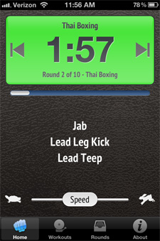 Home / Workout Screen